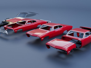 Chevrolet Impala 1968 3D Print Model