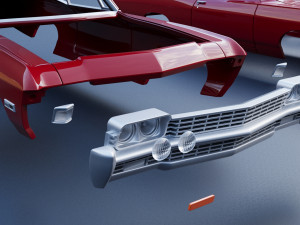 Chevrolet Impala 1968 3D Print Model