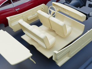 Chevrolet Impala 1968 3D Print Model