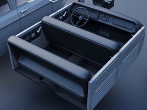 Dodge W200 Power Wagon Crew Cab 1970 3D Baskı Modeli