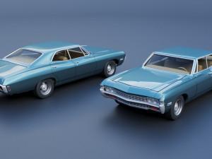 Chevrolet Impala 4 Door 1968 Modelo de impresión 3D
