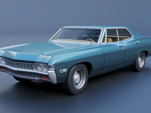 Chevrolet Impala 4 Door 1968 3D Print Model