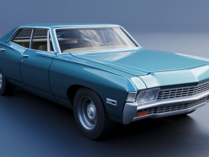 Chevrolet Impala 4 Door 1968 Modelo de impresión 3D