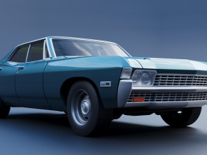 Chevrolet Impala 4 Door 1968 Modelo de impresión 3D