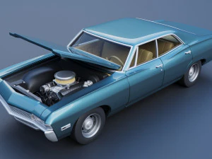 Chevrolet Impala 4 Door 1968 3D Print Model