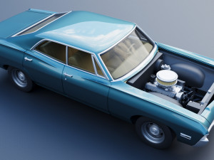 Chevrolet Impala 4 Door 1968 Modelo de impresión 3D