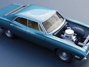 Chevrolet Impala 4 Door 1968 3D Print Model