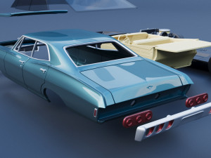 Chevrolet Impala 4 Door 1968 Modelo de impresión 3D