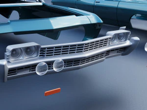 Chevrolet Impala 4 Door 1968 3D Print Model