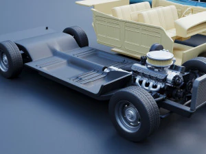 Chevrolet Impala 4 Door 1968 3D Print Model