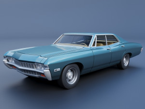 Chevrolet Impala 4 Door 1968 Modelo de Impressão 3D
