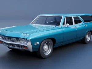 Chevrolet Impala Wagon 1968 3D Print Model