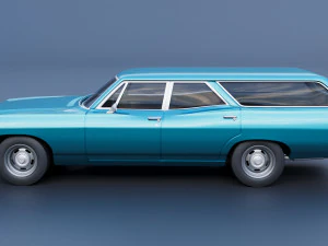 Chevrolet Impala Wagon 1968 3D Print Model