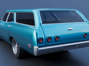 Chevrolet Impala Wagon 1968 3D Print Model