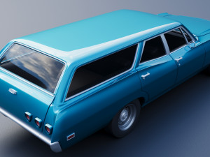 Chevrolet Impala Wagon 1968 Modèles 3D en vedette