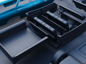 Chevrolet Impala Wagon 1968 3D Print Model