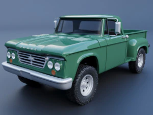 Dodge Power Wagon W100 1962 Modello di stampa 3D