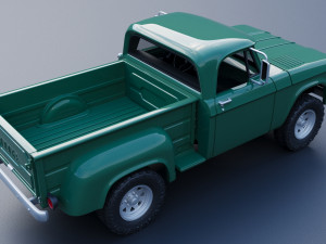Dodge Power Wagon W100 1962 3D Print Model