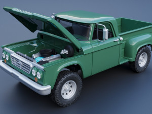Dodge Power Wagon W100 1962 3D Print Model