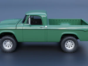 Dodge Power Wagon W100 1962 Modelo de Impressão 3D