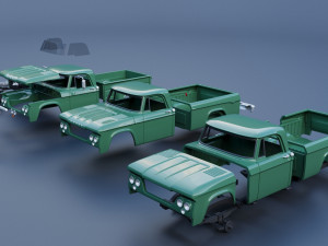 Dodge Power Wagon W100 1962 3D Print Model