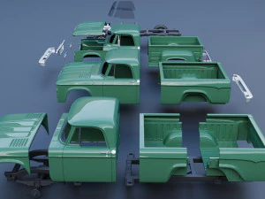 Dodge Power Wagon W100 1962 Modelo de Impressão 3D