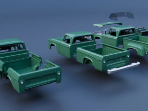 Dodge Power Wagon W100 1962 Modelo de Impressão 3D