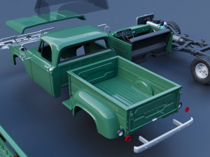 Dodge Power Wagon W100 1962 3D Print Model