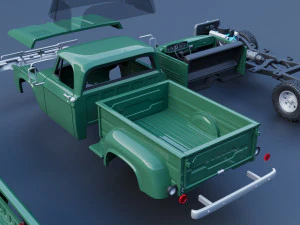 Dodge Power Wagon W100 1962 Modelo de Impressão 3D
