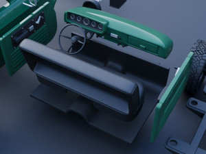 Dodge Power Wagon W100 1962 3D Print Model