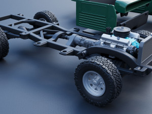 Dodge Power Wagon W100 1962 3D Print Model