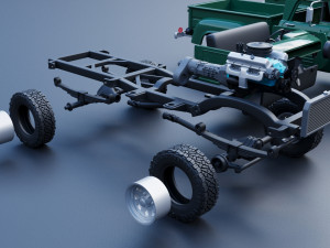 Dodge Power Wagon W100 1962 3D Print Model