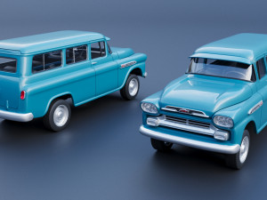 Chevrolet Suburban 1959 3D Print Model