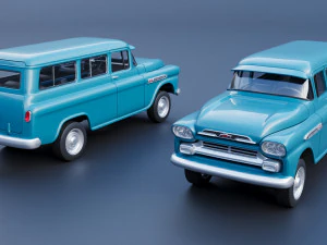 Chevrolet Suburban 1959 3D Print Model