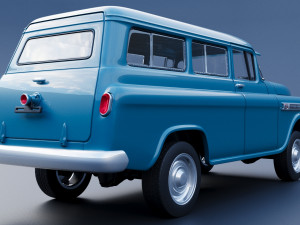 Chevrolet Suburban 1959 3D Print Model