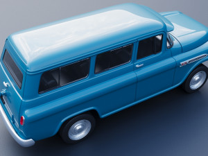 Chevrolet Suburban 1959 3D Print Model