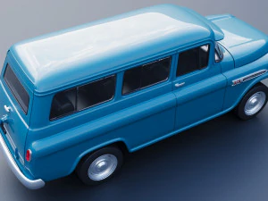 Chevrolet Suburban 1959 3D Print Model