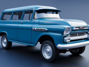Chevrolet Suburban 1959 3D Print Model