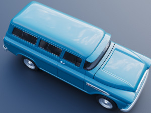 Chevrolet Suburban 1959 3D Print Model