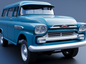 Chevrolet Suburban 1959 3D Print Model