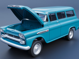 Chevrolet Suburban 1959 3D Print Model
