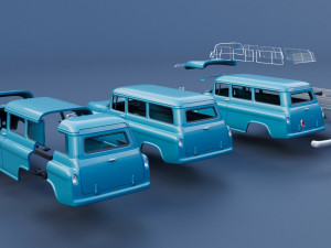 Chevrolet Suburban 1959 3D Print Model