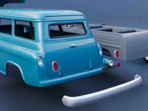 Chevrolet Suburban 1959 3D Print Model