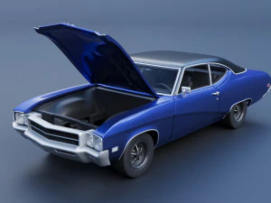 Buick Skylark 1969 3D Print Model