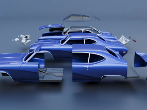 Buick Skylark 1969 3D Print Model