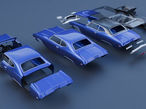 Buick Skylark 1969 3Dプリントモデル