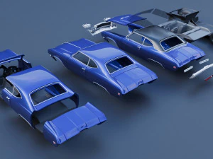 Buick Skylark 1969 3D Print Model