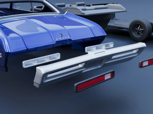 Buick Skylark 1969 3D Print Model