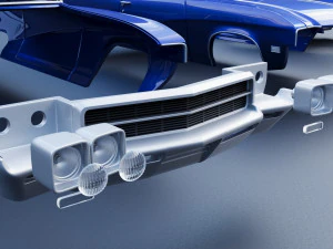 Buick Skylark 1969 3D Print Model