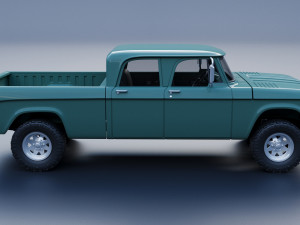 Dodge W200 Power Wagon Crew Cab 1962 3D Print Model